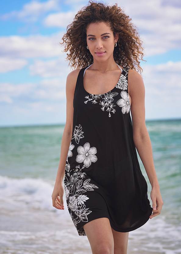 Sleeveless Dress Cover-Up,Marilyn Underwire Push-Up Halter Top,Full Coverage Mid-Rise Hipster Bikini Bottom,Goddess Enhancer Push-Up Top,Classic Hipster Mid-Rise Bottom,Crisscross One-Piece,Tie Back Cover-Up Dress