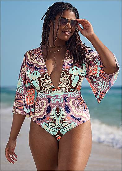 Plus Size One-Piece Swimsuits & Monokinis Sale Up To 70% Off