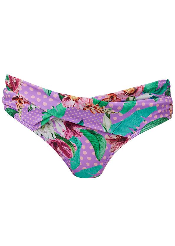 Crisscross Bikini Bottom Bikini - Polka Dot Jungle | VENUS
