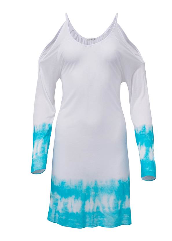 Ghost with background  view Cold Shoulder Cover-Up