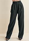 Waist down front view High-Rise Wide-Leg Trousers