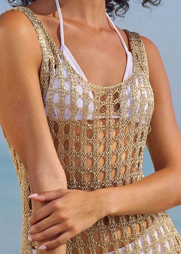 Alternate View Bling Maxi Dress Cover-Up