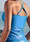 Detail back view Shimmer High Neck Tankini