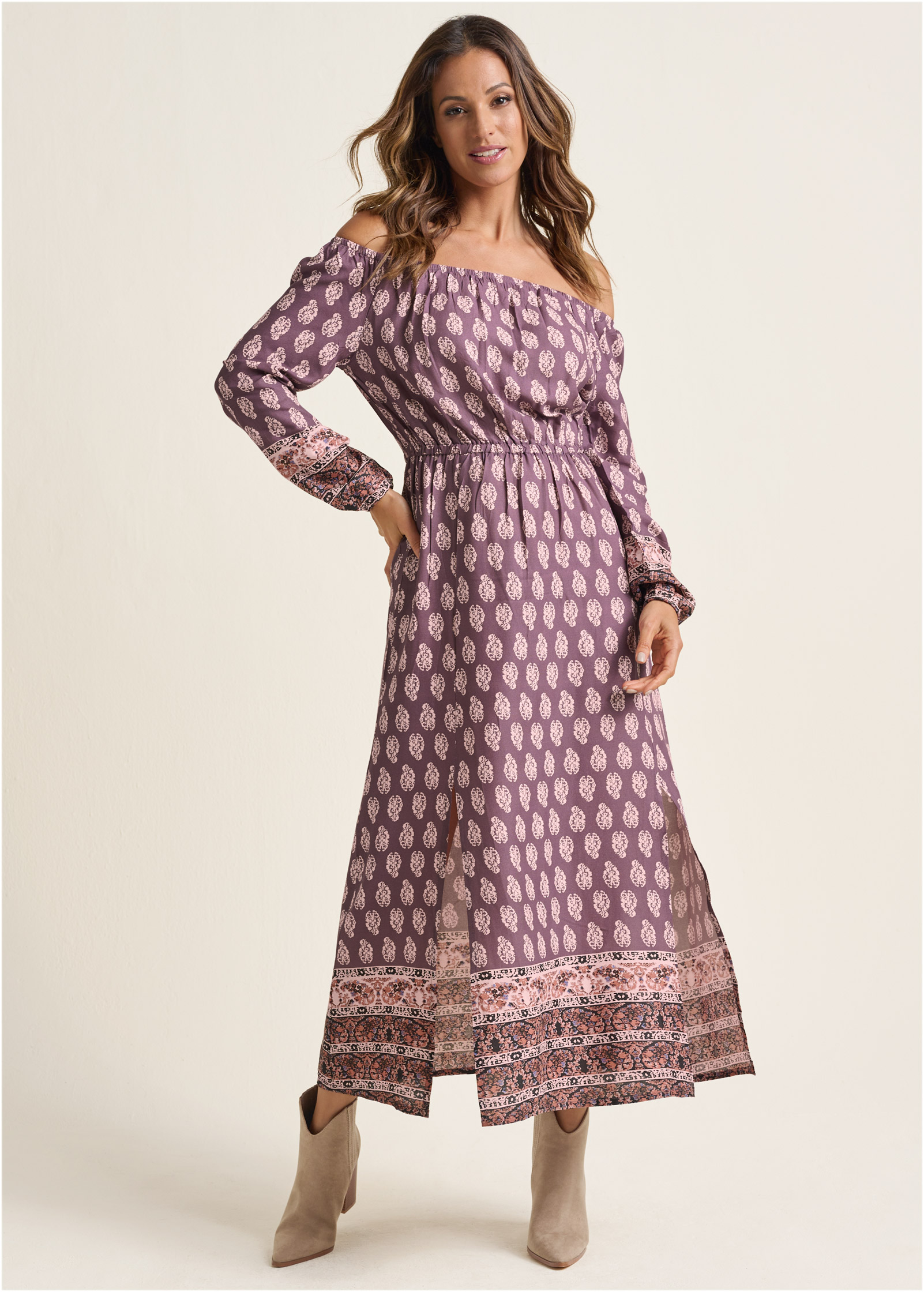 Venus paisley 2025 print maxi dress