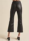 Waist down back view Coated Kick Flare Jeans