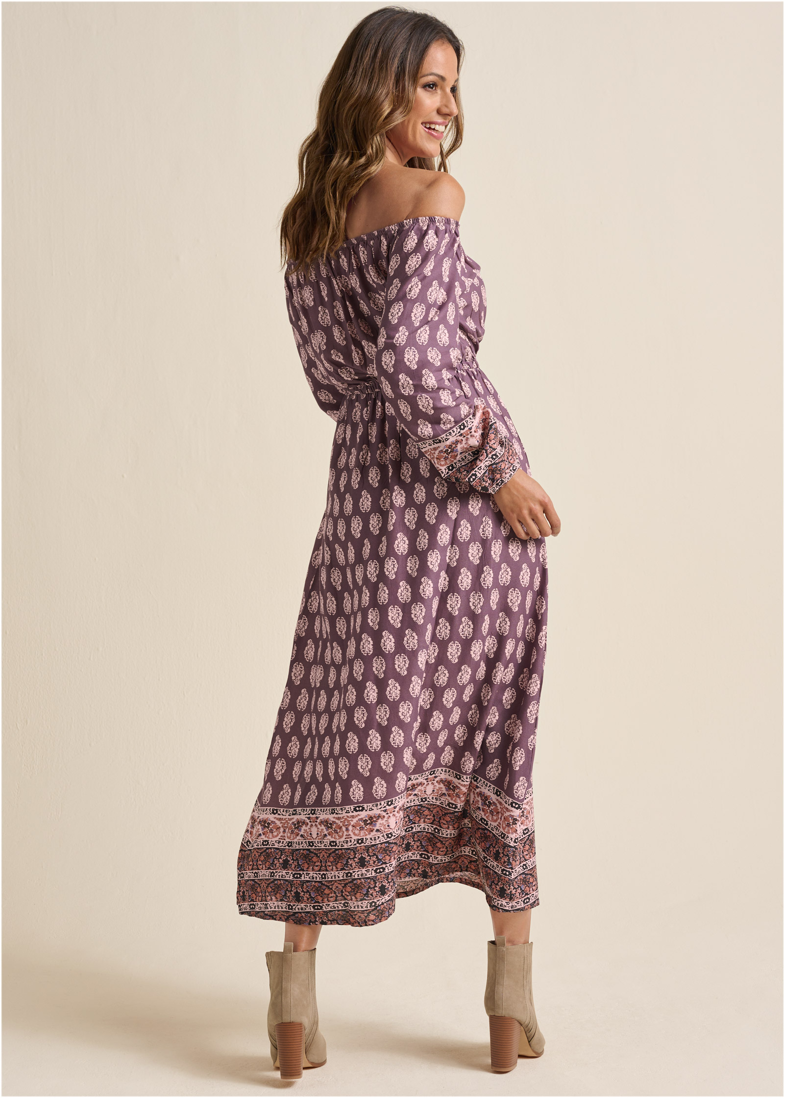 Venus paisley 2025 print maxi dress