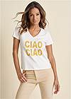 Cropped front view Ciao Graphic Top