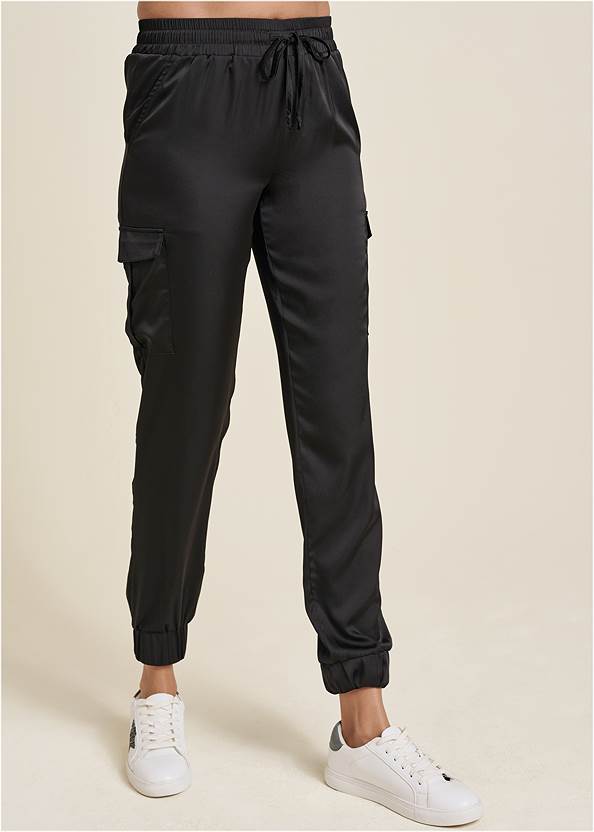 Front View Cargo Jogger Pants