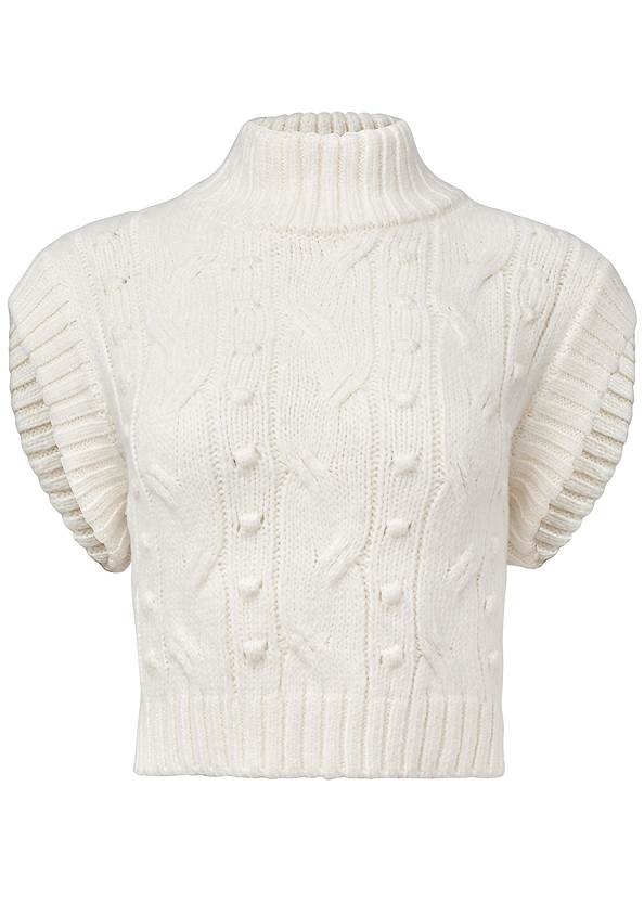 Ghost with background front view Cable Knit Vest
