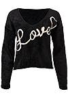 Ghost with background front view Love Graphic Sweater