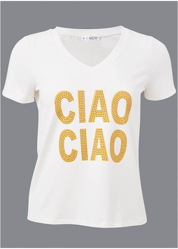 Ghost with background front view Ciao Graphic Top