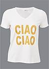 Ghost with background front view Ciao Graphic Top