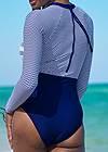 Detail back view Surf Long Sleeve One-Piece