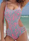 Detail front view Strappy Monokini One-Piece