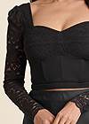 Alternate View Lace Detail Top