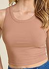 Detail front view Ribbed Crop Tank 2-Pack