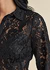 Detail front view Lacquered Lace Top