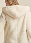 Detail back view Cozy Sherpa Hooded Jacket