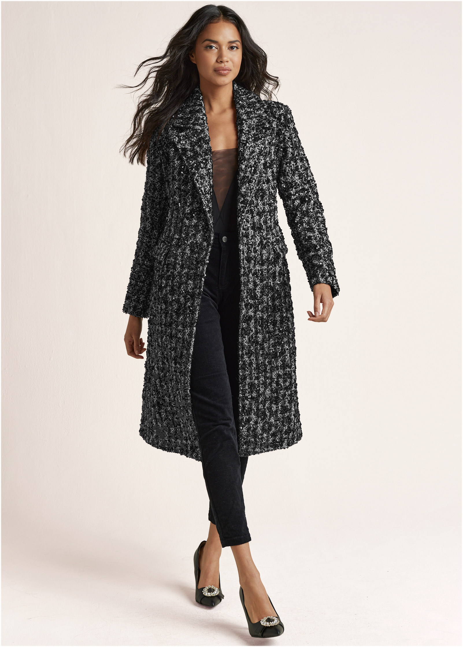 Venus hooded wrap outlet coat