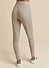 BACK View Cable Knit Leggings