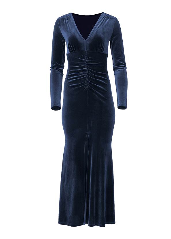 Ghost with background front view Ruched Velvet Gown