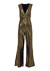 Ghost with background front view Wide Leg Shimmer Jumpsuit