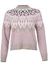 Ghost with background front view Fair Isle Crew Neck Sweater