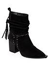 Shoe series 40° view Faux-Suede Studded Booties