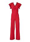 Ghost with background front view Ruffle Sleeve Jumpsuit