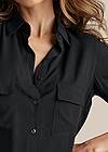 Alternate View Button-Up Blouse