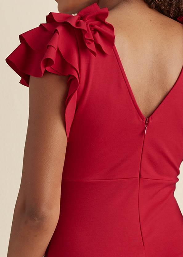 Detail back view Ruffle Sleeve Jumpsuit