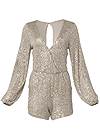 Alternate View Surplice Sequin Romper