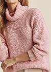 Detail front view Oversize Turtleneck Sweater
