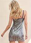 Cropped back view Metallic Iridescent Chemise