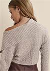Alternate View Delilah Belle X Venus Cropped Cable Knit Sweater