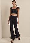 Alternate View  Delilah Belle X Venus Feather Trim Trousers