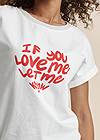 Detail front view If You Love Me Graphic Tee