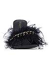 Shoe series front view Square Toe Feather Heels