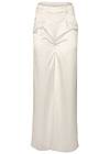 Ghost with background front view Shiny Satin Wide Leg Pants