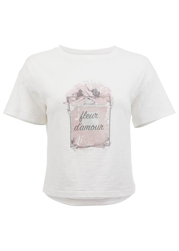 Ghost with background front view French Perfume Graphic Tee