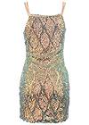 Ghost with background back view Opulent Sequin Mini Dress
