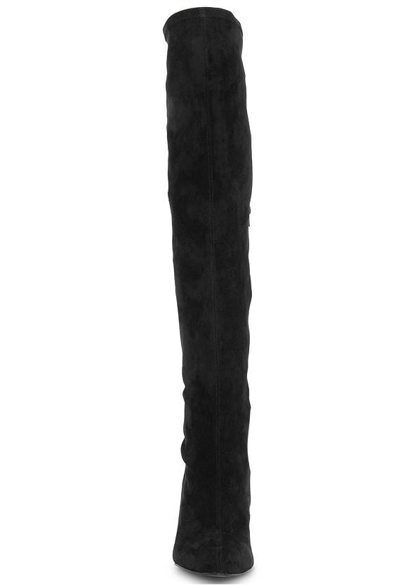 Full Front View Suede Over The Knee Boot
