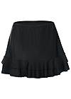 Ghost with background front view Ruffle Skirt Cover-Up