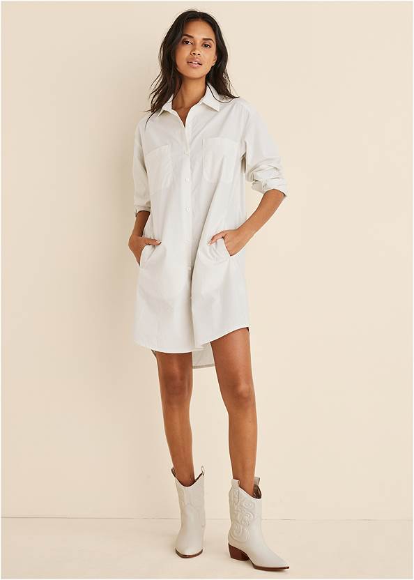 Shirt Dress,The Perfect Trench Coat,Pull-On Cowboy Booties