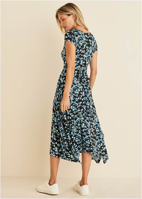 Full back view Floral Printed Dress
