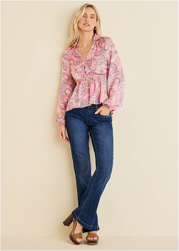 Full front view High-Low Blouse