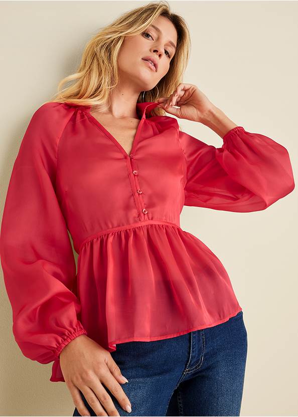 Alternate View High-Low Blouse