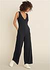 Alternate View Relaxed V-Neck Jumpsuit