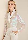 Alternate View Pearl Sequin Cropped Blazer