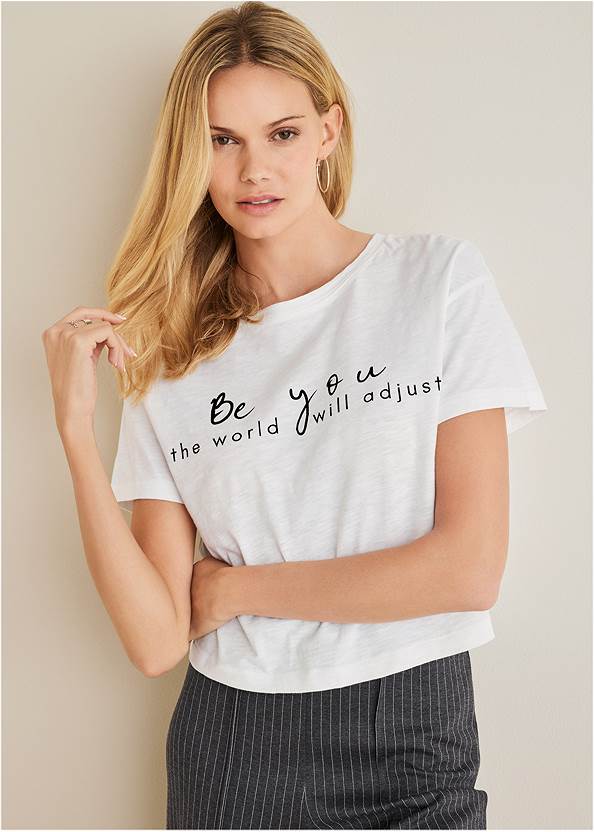 Be You Graphic Tee,Diana Wide Leg Pants,Cardigan Duster